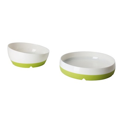 IKEA SMAGLI talerzyk z miseczką talerz i miska KOMPLET