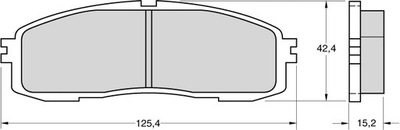 SABOTS DE FREIN DE FREIN ARRIÈRE TOYOTA CARINA /CELICA/SUPRA - milautoparts-fr.ukrlive.com