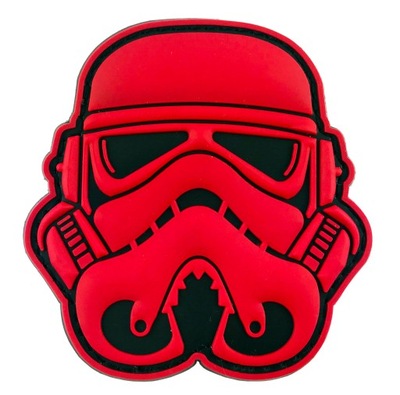 Naszywka 3D PVC na rzep Star Wars TROOPER czerwony