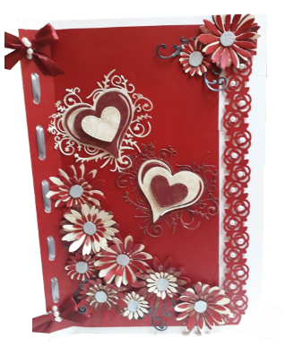 Piękne ręcznie wykonane Kartki Walentynkowe XXL-3D
