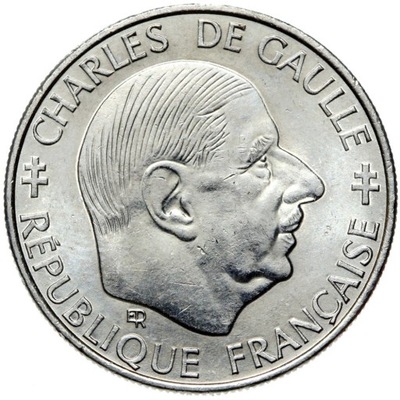 Francja - 1 Frank 1988 - Generał CHARLES DE GAULLE