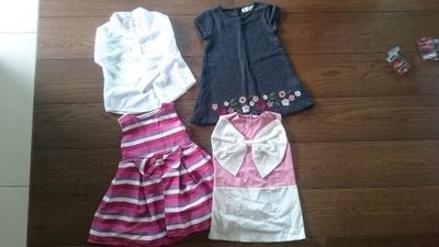 Zestaw 4 markowych ubrań ok 3-4 lata dziewczynka