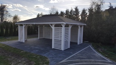 ALTANKA OGRODOWA WIATA PAWILON OGRODOWY 4x6M