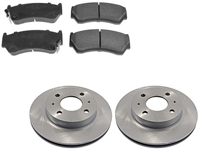 DISCS + PADS BRAKE FRONT NISSAN ALMERA N15 1995-1998 - milautoparts-fr.ukrlive.com