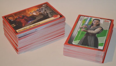 karty Star Wars ostatni Last Jedi złote 161-168