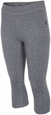 4F LEGGINSY DAMSKIE 3/4 rybaczki _ SPDF001 _ szare _ r. XS