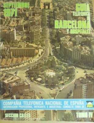 KSIĄŻKA TELEFONICZNA - BARCELONA 1971 HISZPANIA