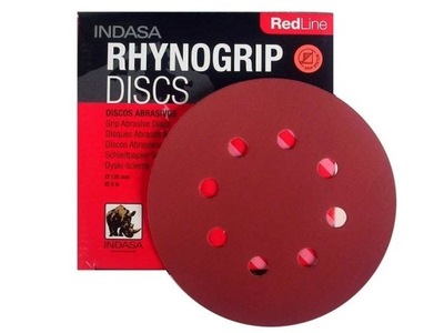 KRAZEK SCIERNY RZEP INDASA RHYNOGRIP RED LINE 125 MM 8H P220 - milautoparts-fr.ukrlive.com