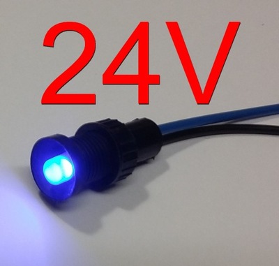 Kontrolka LED niebieska 24V AC/DC