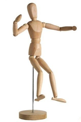 Manekin drewniany 20 cm model - postać do rysunku i szkicu