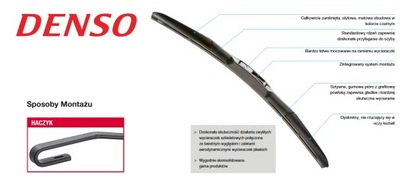 DENSO DUR-048L BALAI D'ESSUIE-GLACES BALAI D'ESSUIE-GLACE HYBRIDE 480MM DENSO - milautoparts-fr.ukrlive.com