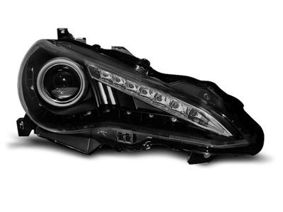 Лампы перед toyota gt86 ксенон d4s led black drl фото №1