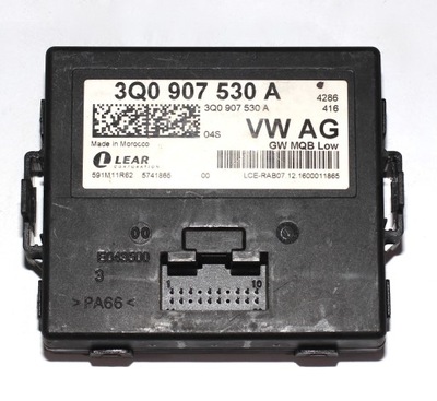 Vw блок керування модуль шлюз радар distronic 3q0907530a фото №1