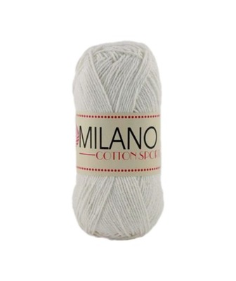 Włóczka KAMGARN MILANO cotton sport kolor ECRU 02