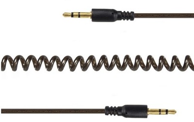 Cikeawy Kabel Mini Jack 1.8m rozciągalna spirala
