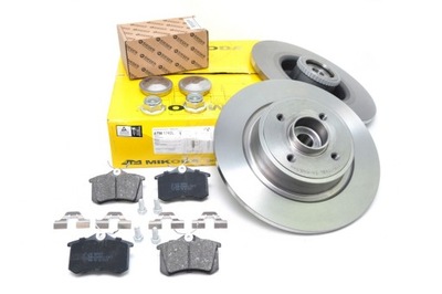 DISQUES AVEC PAR COUSSINET + SABOTS DE FREIN ARRIÈRE RENAULT SCENIC 1 I - milautoparts-fr.ukrlive.com