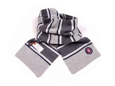 BEN SHERMAN GREY MARL STRIPED SCARF