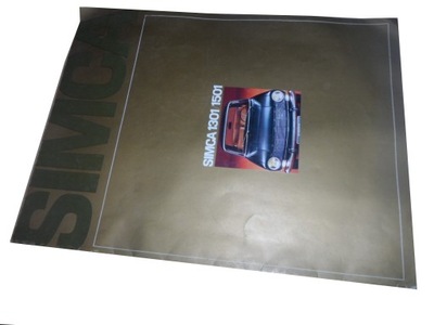 Simca 1301/1501 Prospekt folder reklamowy