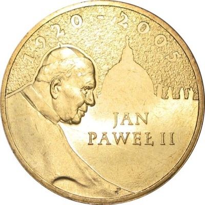 2005 - 2 zł złote Jan Paweł II z worka