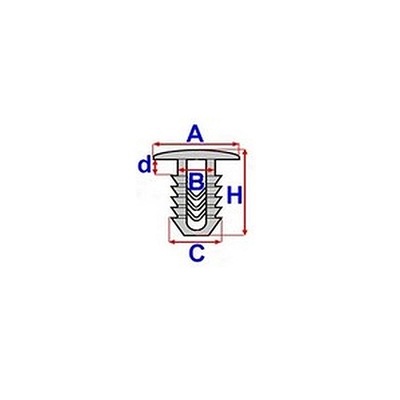 RIVET DE REVÊTEMENT ROMIX B25572 - milautoparts-fr.ukrlive.com