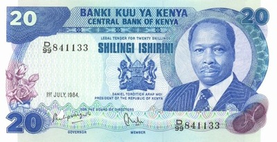 KENIA KENYA 20 Shillingi 1984 P-21c UNC