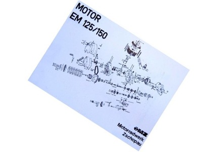 PLAKAT SCHEMAT DE MOTEUR MZ ETZ 125 150 50X70CM - milautoparts-fr.ukrlive.com