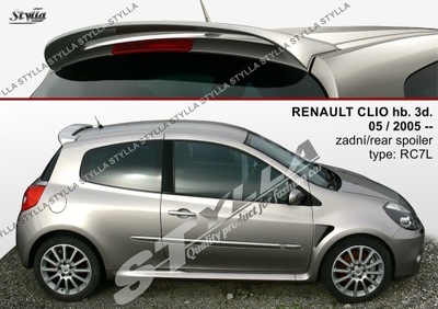 spoiler spojler do Renault Clio 3/5 dw hb MK3 05--