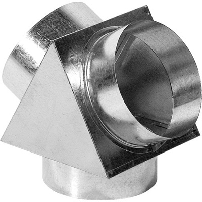 Trójnik 125/2x100 DGP rozprowadzenie kominek wkład
