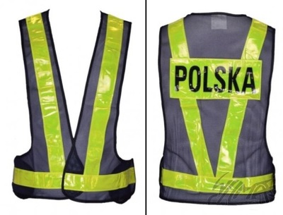 GILET DE REFLEXION MOTOCYCLE POLSKA R. M - milautoparts-fr.ukrlive.com