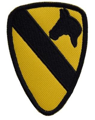 Naszywka 1st Cavalry Division Haft USA Rangers - militarna, oryginalna