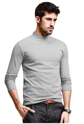 Elegancki półgolf sweter męski golf WXM r L melanż