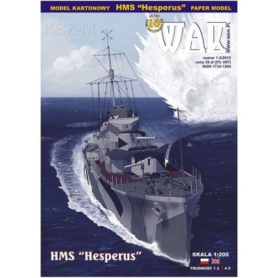 WAK 1-2/15 - Niszczyciel HMS Hesperus 1:200
