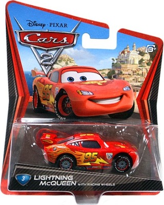 ZYGZAK McQUEEN WITH RACING WHEELS Auta Cars Mattel