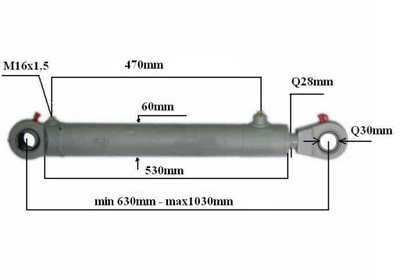 SHOCK-ABSORBER HYDRAULIC TWO-SIDED WYSUW 400MM - milautoparts-fr.ukrlive.com