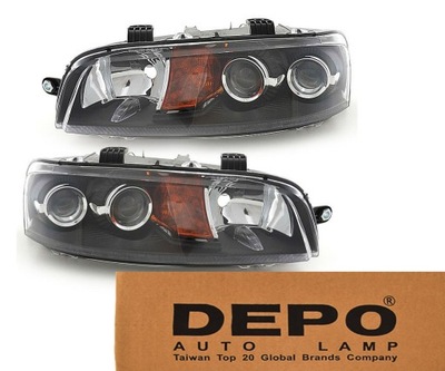 DEPO GRILLES LAMPS FIAT PUNTO II H1/H1/H3 LEFT+RIGHT  