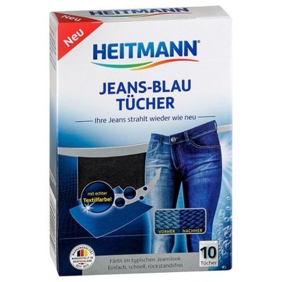 HEITMANN chusteczki barwiące do jeansu 10szt.