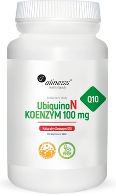 Naturalny KOENZYM Q10 UbiquinoN 100 mg Aliness