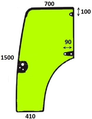 GLACE PORTIÈRE GAUCHE NOUVEAU HOLLAND T4020 T4030 T4040 TN - milautoparts-fr.ukrlive.com