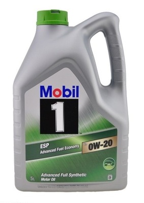 5L OLEJ silnikowy MOBIL 1 0W20 ESP 508.00 509.00 acea C5 C6