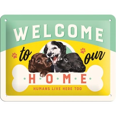 Nostalgic Art Plakat 15 x 20cm Welcome Puppies - milautoparts-fr.ukrlive.com