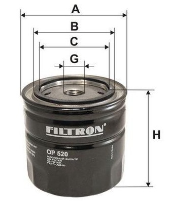 FILTER OILS FILTRON OP520 ALFA FIAT SKODA LADA 1.6  