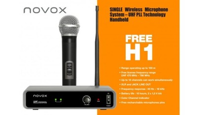 Mikrofon NOVOX FREE H1 bezprzewodowy UHF