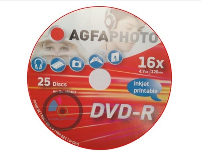 Agfa DVD-R Printable 1szt. koperta CD