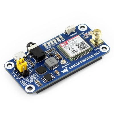 GSM GPRS GNSS GPS Bluetooth HAT for Raspberry Pi