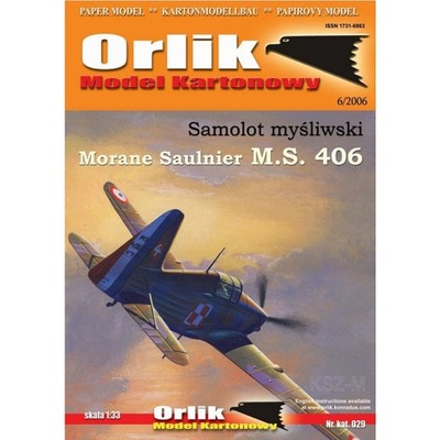 Orlik 029 - Samolot Morane Saulnier MS 406 1:33