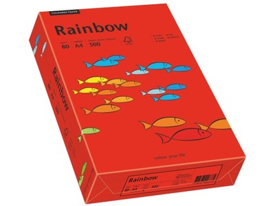Papier drukarki Rainbow A4 80g R28 ciemno czerwony