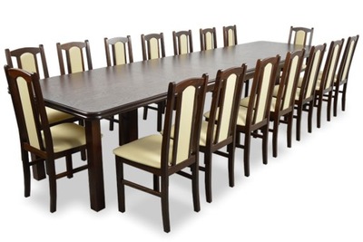 Stół rozkładany 4m + krzesła 16szt RÓŻNE KOLORY