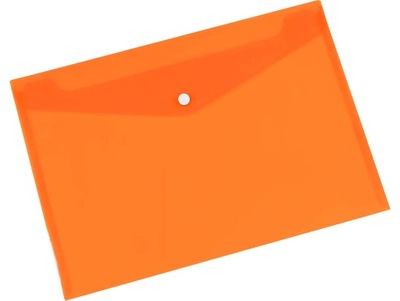 Teczka kopertowa PP na zatrzask A4 pomarańczowa