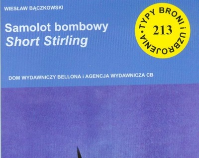 SAMOLOT BOMBOWY SHORT STIRLING WERSJE TBIU NR 213