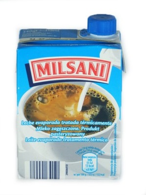 Mleko zagęszczone pasteryzowane UHT Milsani